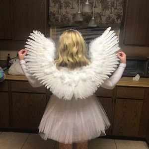 Real feather angel wings